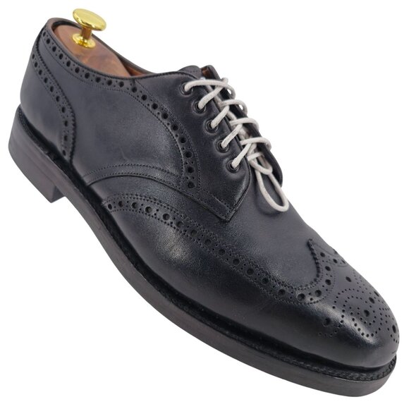 Nettleton Other - Nettleton USA Mens Size 10.5N Black Handmade Leather Dress Shoes Wingtip Oxfords